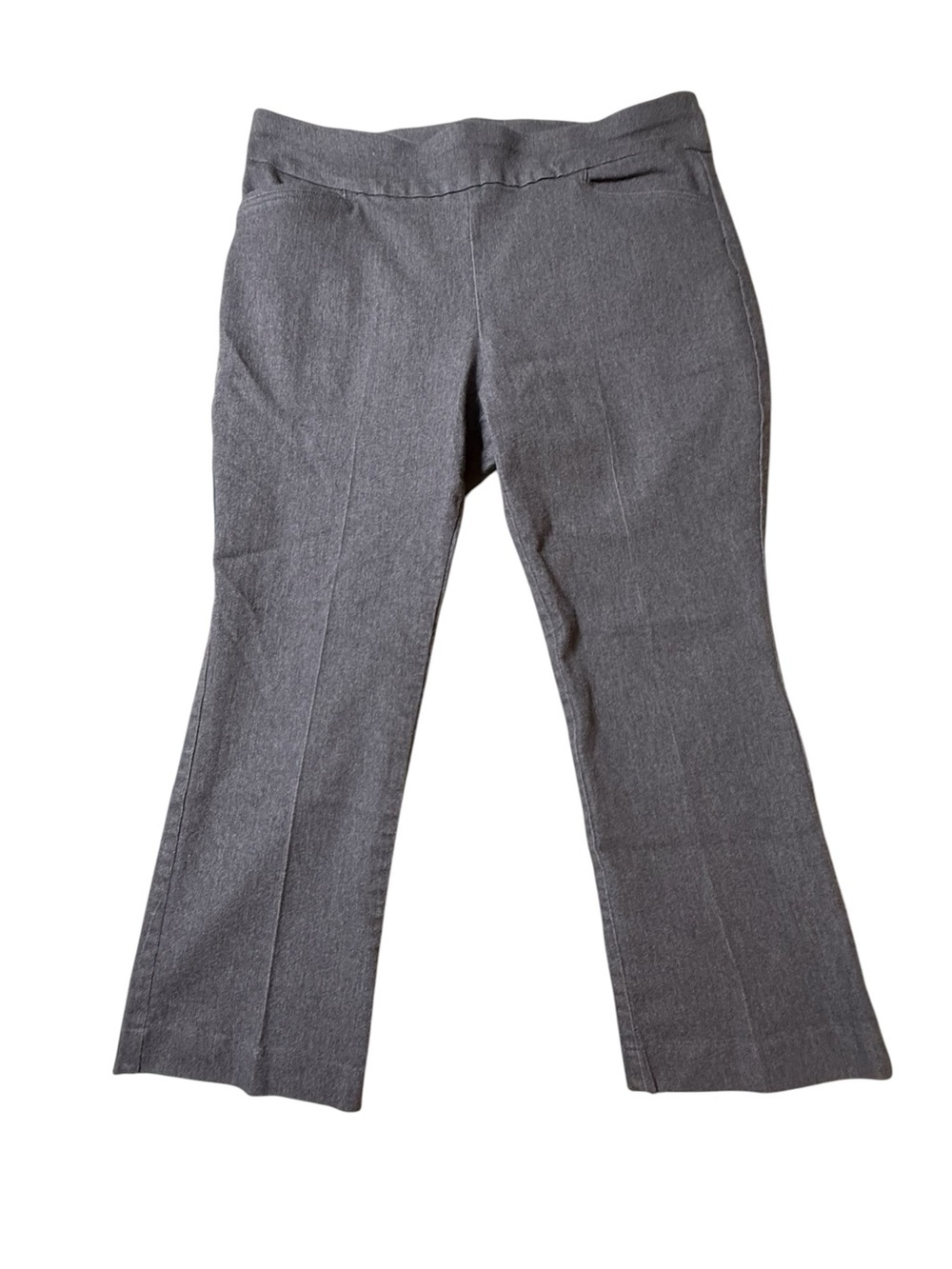 Croft & Barrow Womens Dress Pants Sz 16P Short Gray Effortless Stretch Pants
